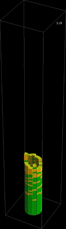 Microtubule cell automata